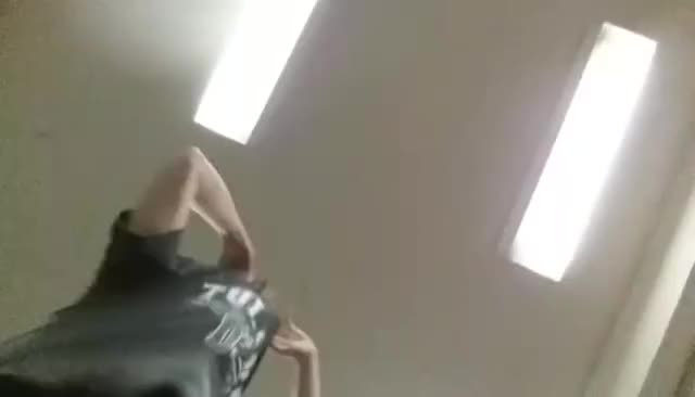 Straight College Guy Jerks Off In The Dorm Lobby