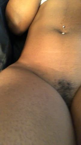 Dripping Ebony Shaved Pussy Squirting gif