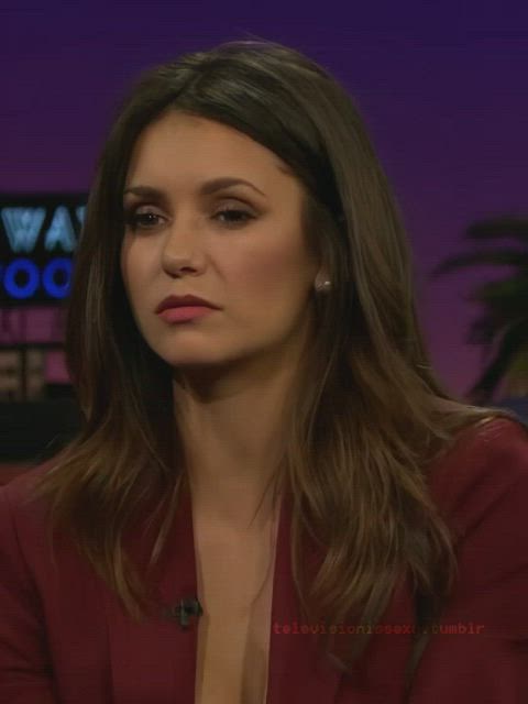 celebrity cute dancing nina dobrev gif