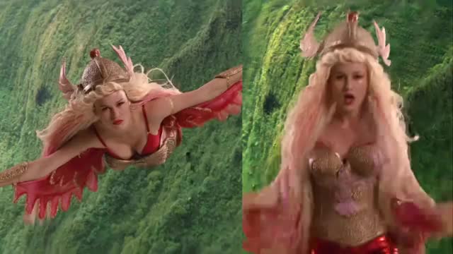 Brie Larson - Princess Valhalla Music Video for United States of Tara (2010) - split-screen