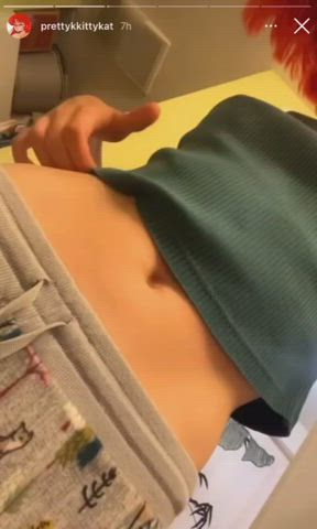 Belly Button Cute Redhead gif