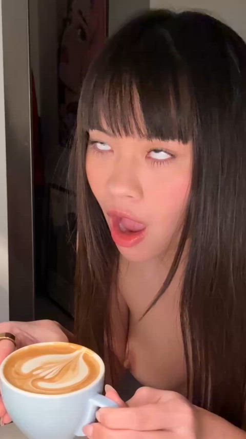 amateur asian ass babe facial expression homemade moaning petite strip tits ahegao-face