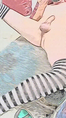 Cute Femboy Pale Penis Sissy Skinny gif