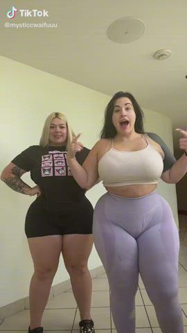 bbw big ass big tits chubby tiktok gif