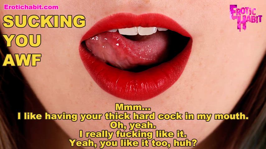 "I like having your thick hard cock in my mouth." 🍆😋😈