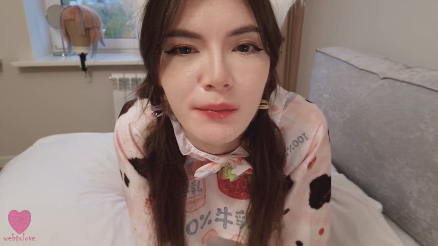 18 years old ahegao babe brunette catgirl cute drool drooling sloppy teen lips-and-tongue