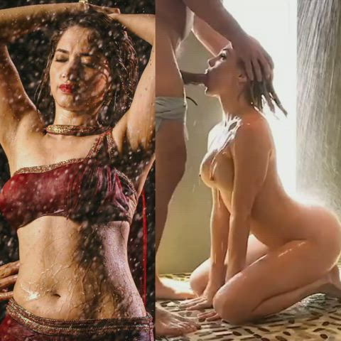 Would you suck Tamannah's Bull cock if she orders you ?