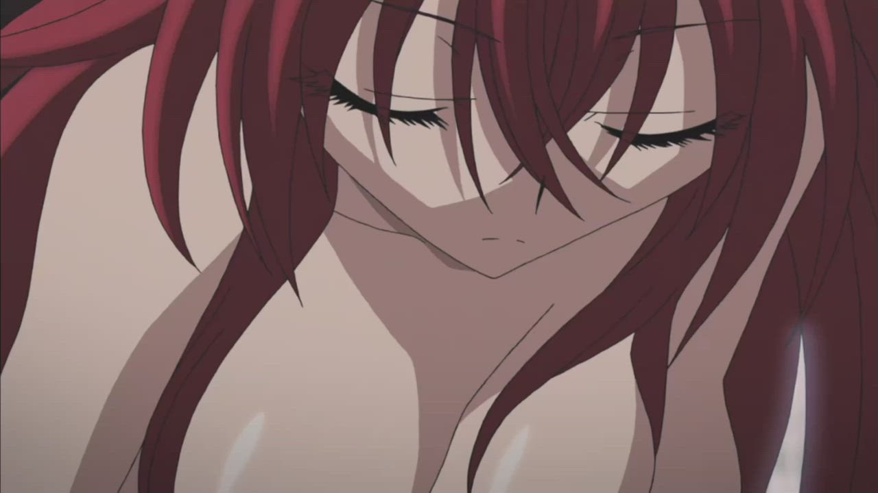 Anime Big Tits Bouncing Bouncing Tits Ecchi Jiggling Redhead Tits gif