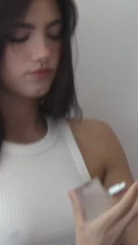 barely legal braless perky teen gif