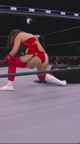 asian ass booty cute japanese thick wrestling gif