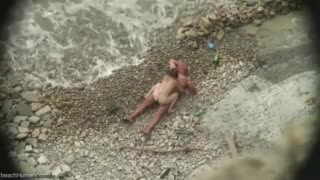 Real Public Sex..Daddy and Daughter Fuck on the Beach
