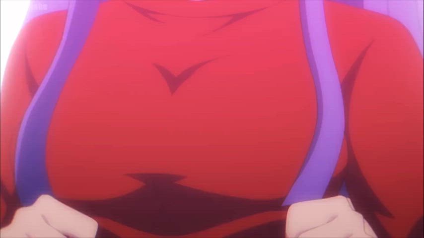 anime ass ecchi girls jiggle lingerie gif