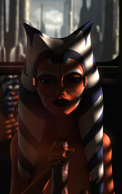 Ahsoka giving a handjob on Coruscant - by me (OC)