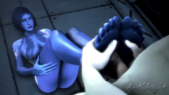 Cumming on Cortana s Feet - 2