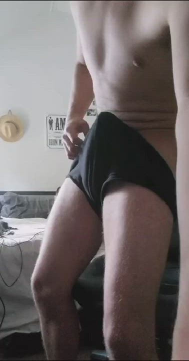 Big Dick Underwear Undressing gif