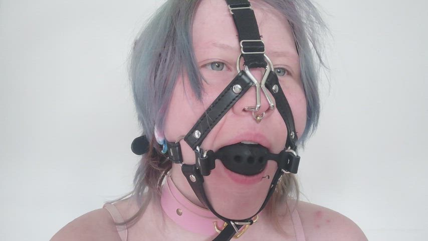 ball gagged dildo fansly harness manyvids solo squirt squirting all-about-gags amateur-girls