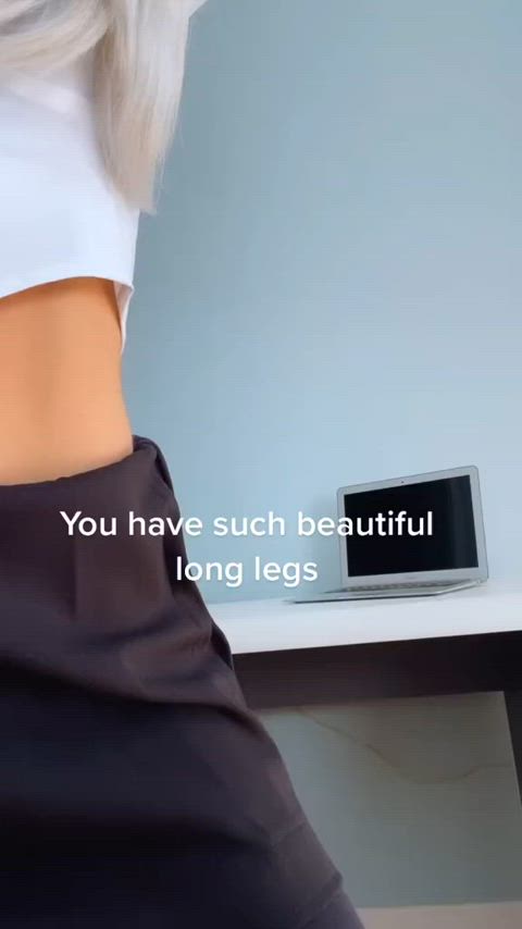 anne lia ass high heels legs up long legs tiktok gif