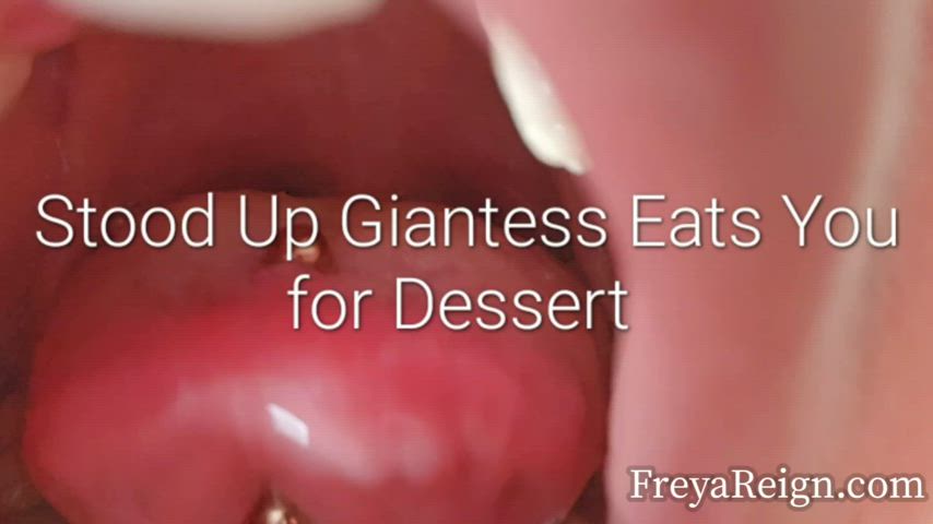 Stood Up Giantess Eats You For Dessert
