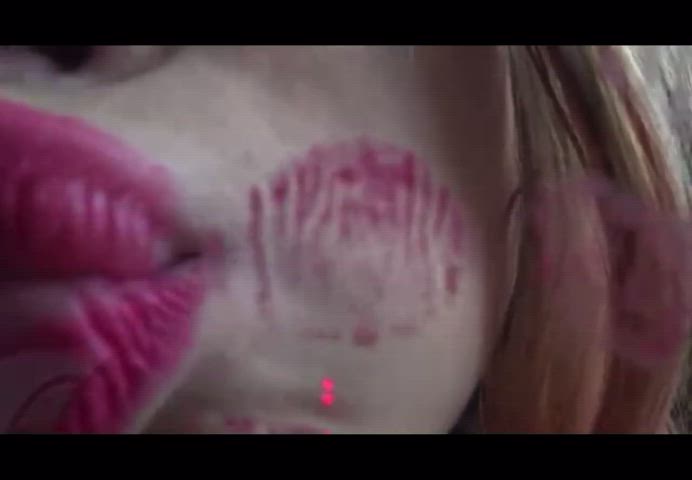 kissing lips lipstick lipstick fetish gif