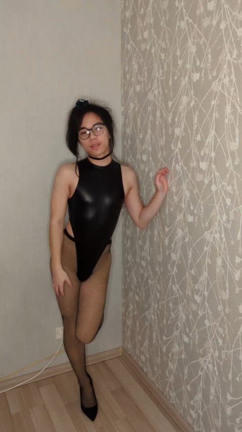 bodysuit crossdressing femboy femme fishnet high heels sissy sissy slut thighs crossdresser