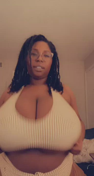 Big natural titty drop