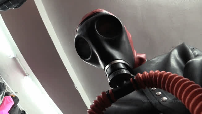 bdsm bondage fetish mask rubber gif