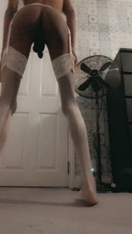 femboy lingerie sissy tease teen twink gif
