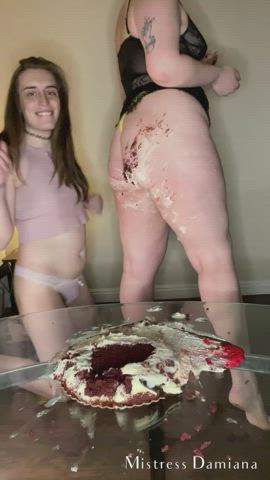 What do you think is sweeter? The cake, my ass, or little miss mae?