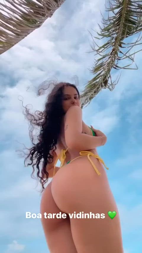 amateur ass big ass bikini brazilian micro bikini onlyfans solo tiktok gif