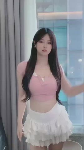 asian babe chinese cute dancing model gif