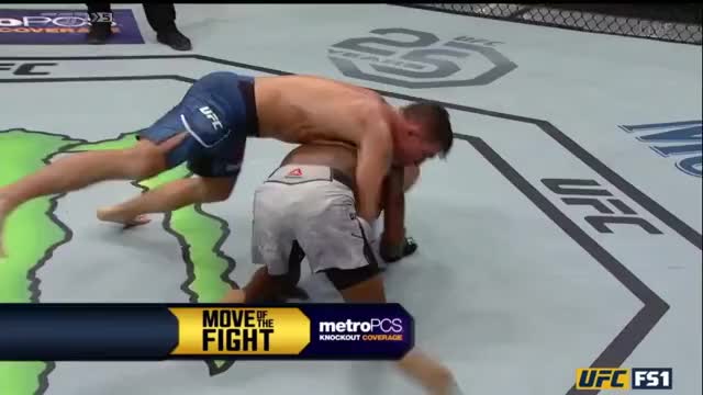 Darren Elkins taps out Michael Johnson	