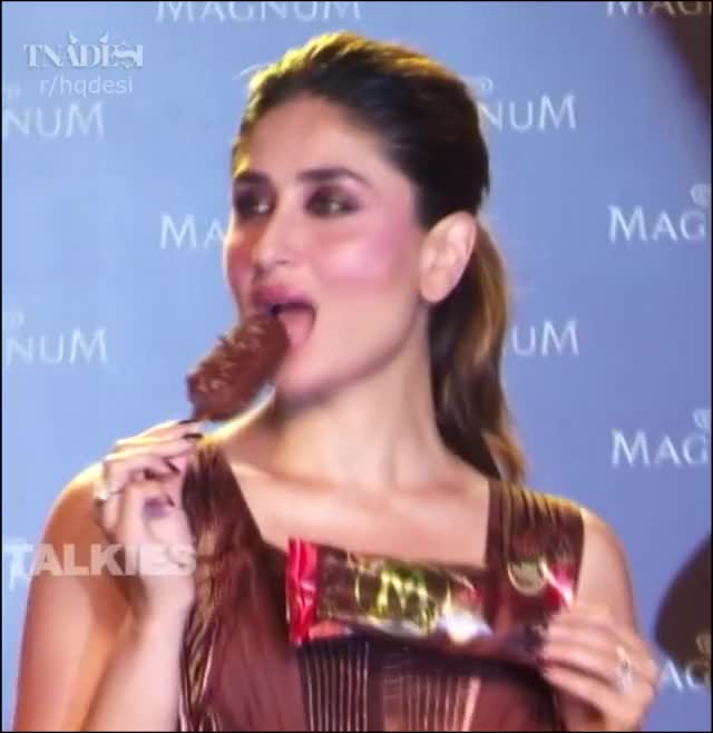 I really have a feeling that Kareena Kapoor is actually marketing her sucking skills.