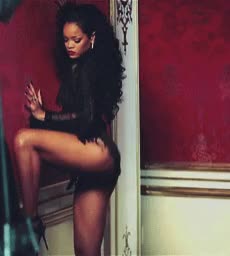 Dancing Rihanna Twerking gif