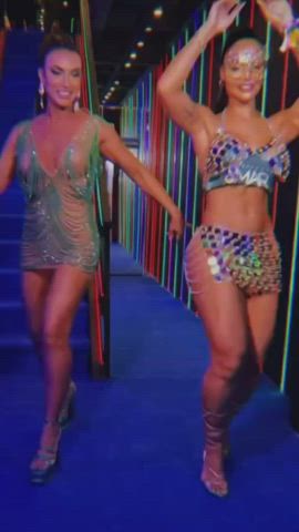 big ass big tits brazilian brunette celebrity costume dancing heels thick gif