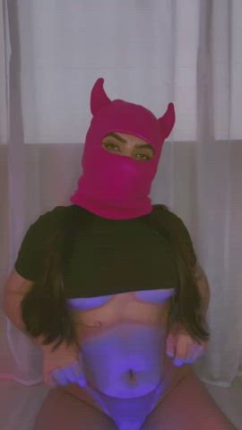 amateur mask small nipples tits gif