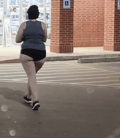 Big Ass Booty Chubby Jiggling Panties Pawg Public Thick Thighs gif