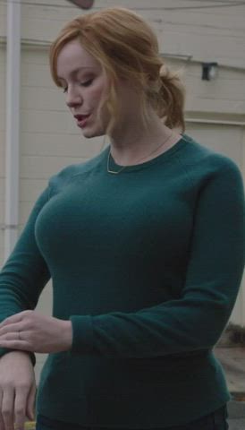 Big Tits Christina Hendricks Redhead gif