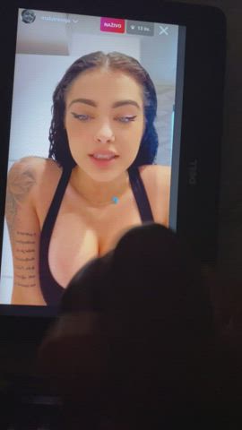 big tits cumshot tribute gif