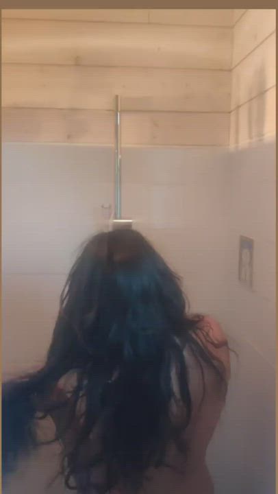 Big Ass Nude Shower gif