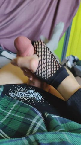 crossdressing cumshot femboy masturbating gif