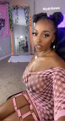 big tits ebony hotwife petite pretty teasing gif