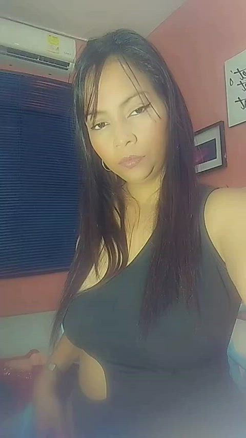 big tits boobs camgirl latina lingerie natural tits sensual tits webcam gif