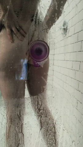 Ass Dildo Shower gif