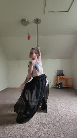 ass heels mtf pole dance tattoo trans trans woman trans-girls gif