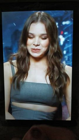 brunette celebrity cum cumshot facial hailee steinfeld tribute gif