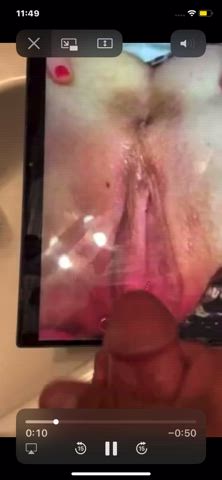 cumshot jerk off pussy tribute gif