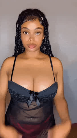 big tits boobs ebony gif