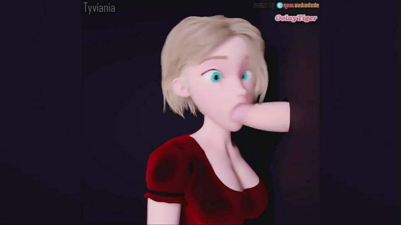 Animation Blonde Blowjob Cum In Mouth Cum On Tits Glory Hole Orgasm gif