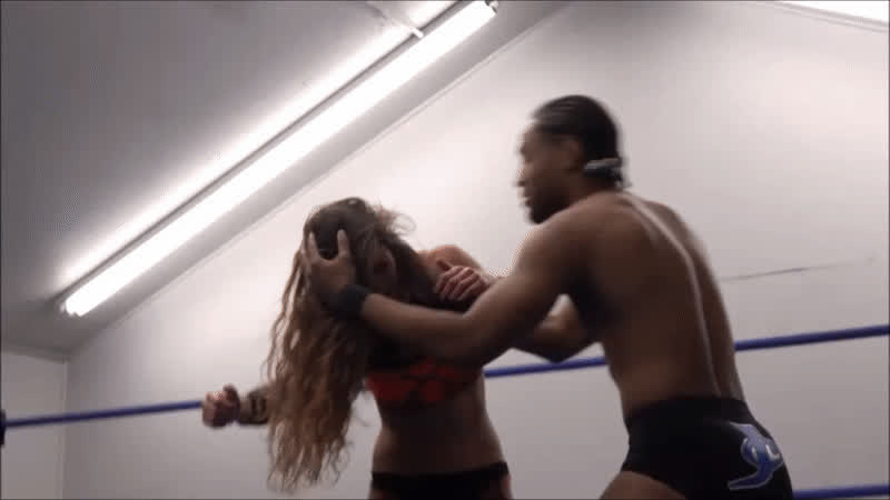 brunette white girl wrestling gif