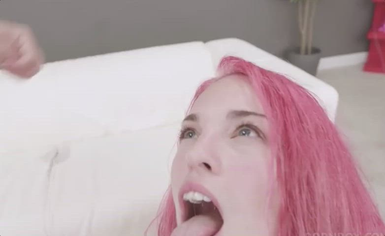 big tits cum cum in mouth cumshot smile gif